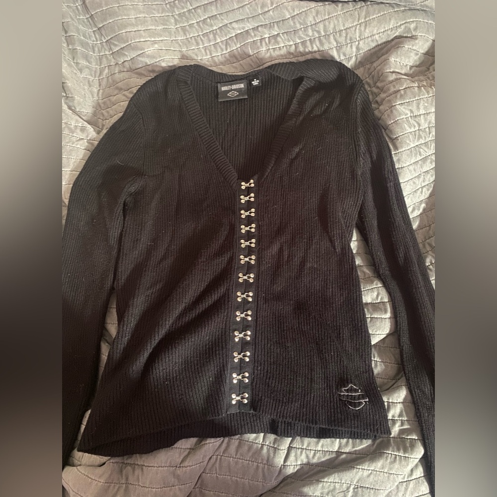 Harley-Davidson Black Button-Down Women's Shirt